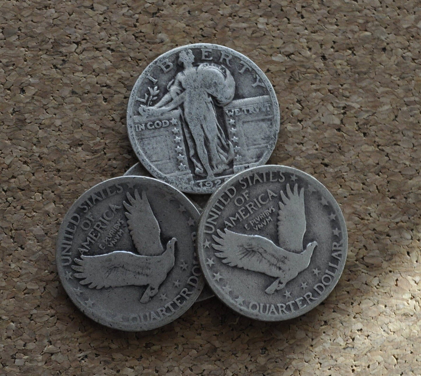 Standing Liberty Silver Quarter - 1920's or 1930 - Silver Coin