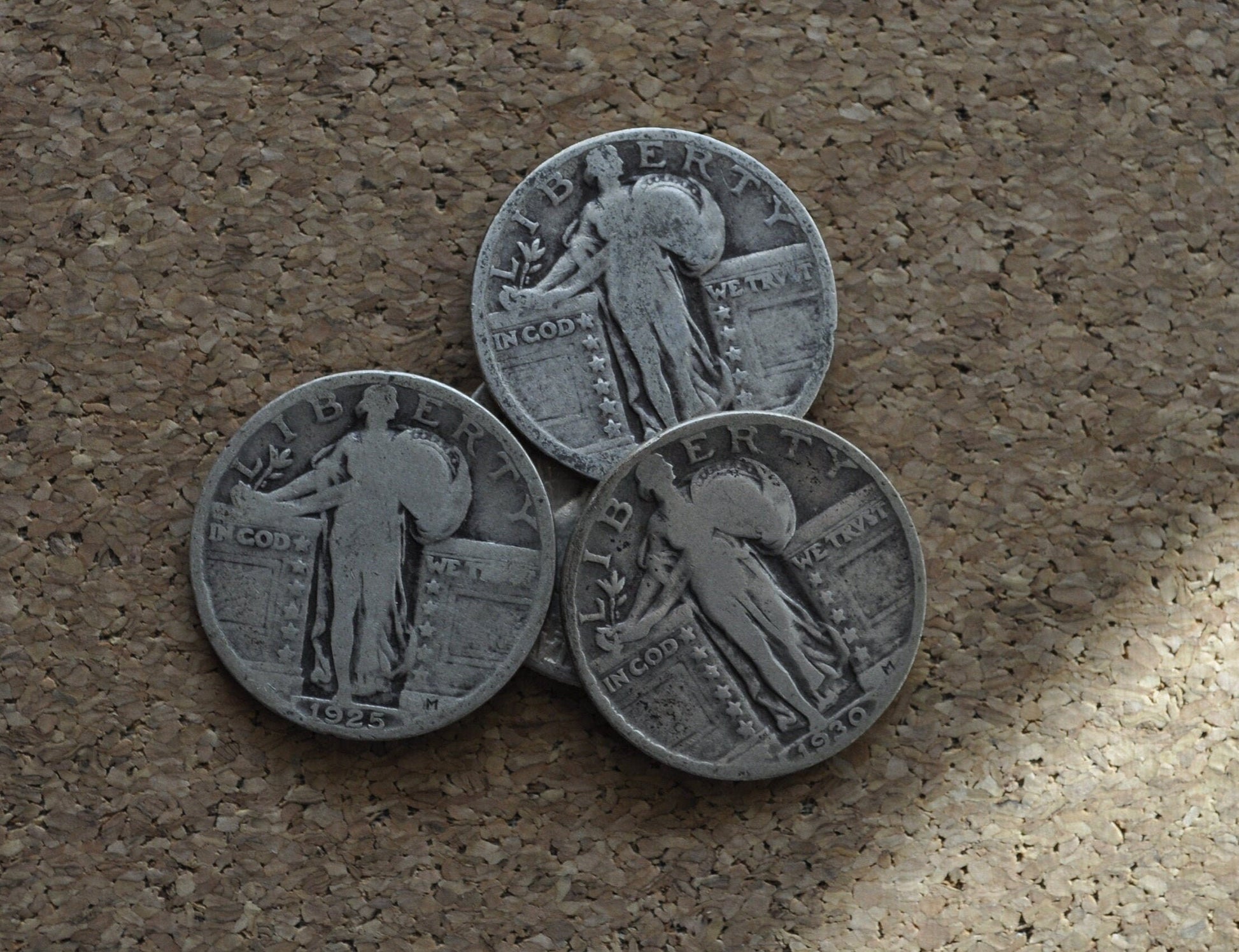 Standing Liberty Silver Quarter - 1920's or 1930 - Silver Coin