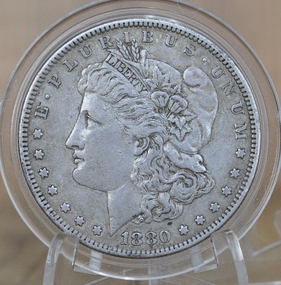 1880 Morgan Silver Dollar - Choose by Grade / Condition - Philadelphia Mint - 1880 No Mint Mark Silver Dollar 1880