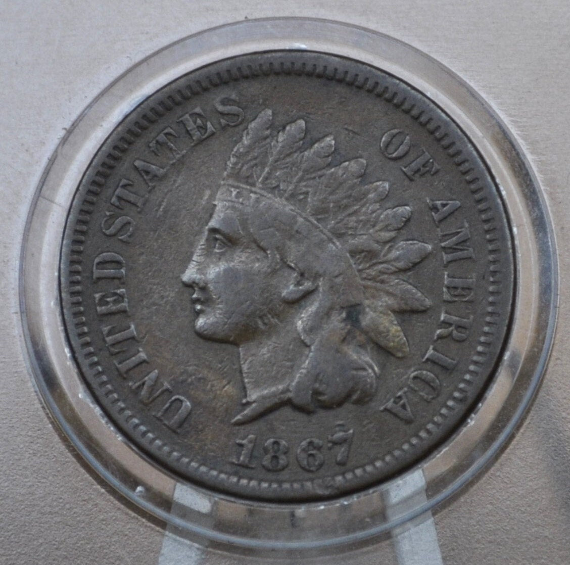 1867 Indian Head Penny - Key Date - Choose by Grade / Condition - Civil War Era Coin - 1867 Cent