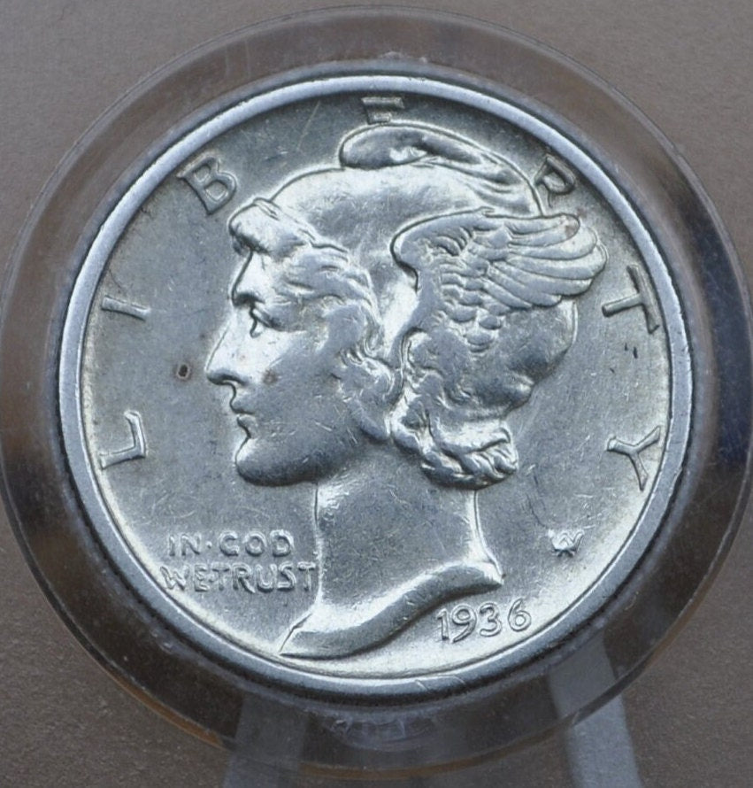 1936 Mercury Silver Dime - Choose by Grade - P,D,S Mints - 1936S Liberty Head Dime - 1936-D