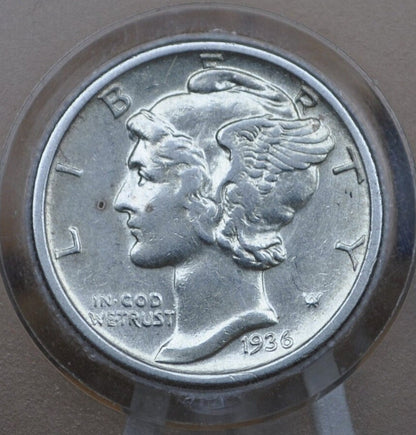 1936 Mercury Silver Dime - Choose by Grade - P,D,S Mints - 1936S Liberty Head Dime - 1936-D