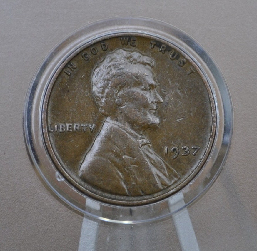 1937 P,D,S Wheat Pennies - Choose By Mint & Grade - 1937 P Wheat Ear Cent 1937D Wheat Back Cent 1937 S