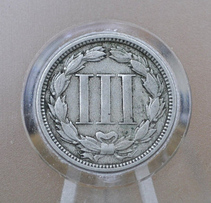 1868 Three Cent "Nickel" US Coin - Choose by Grade / Condition - Civil War Era Coin - 3 Cent Coin 1868 - 3 Cent US Coin