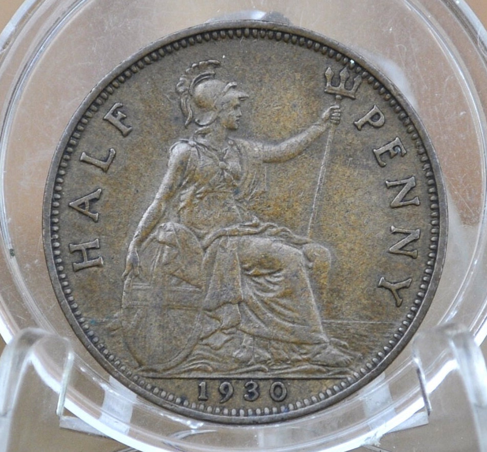 Uk Half Pennies - Choose By Date - Great Britain Half Penny 1800s, 1910'S 20'S 30S 40'S 50'S 60'S Halfpenny, Ha'penny Uk Coins