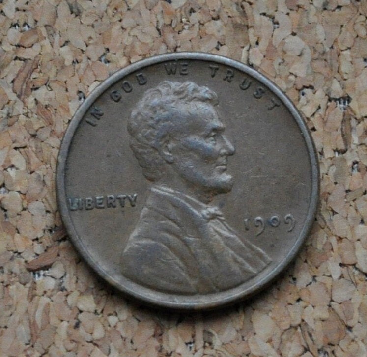 1909 VDB Wheat Penny - Choose by Grade - First Year Issue - Semi-Key Date - Rarer Wheat Penny - 1909 Vdb Lincoln Wheat Penny - G to AU