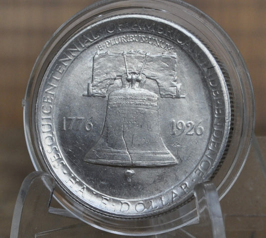 1926 Sesquicentennial American Independence Silver Commemorative Half Dollar - AU58 (About Uncirculated) 1926 American Independence Half Dol