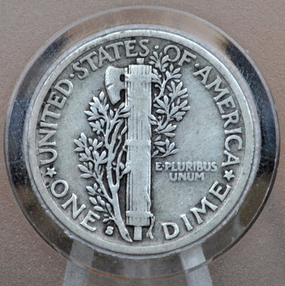 1924-S Mercury Silver Dime - Choose by Grade / Condition - San Francisco Mint - 1924 S Winged Liberty Head Silver Dime Mercury 1924 S