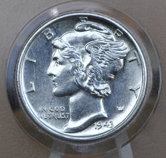 1943 Mercury Dimes P,D,S - Choose by Mint & Grade - 1943 D Liberty Head Dime 1943 S Winged Liberty Silver Dime 1943