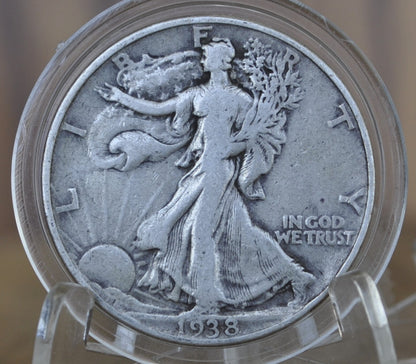 1938 Walking Liberty Silver Half Dollar - Choose by Grade - Philadelphia Mint - 1938-P Half Dollar / 1938 P Half Dollar