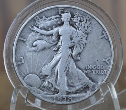 1938 Walking Liberty Silver Half Dollar - Choose by Grade - Philadelphia Mint - 1938-P Half Dollar / 1938 P Half Dollar