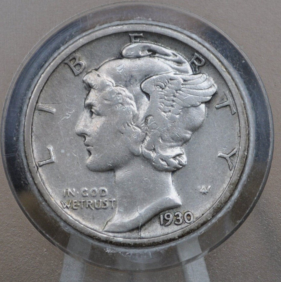 1930 Mercury Silver Dime - Choose by Grade - Great Detail - 1930P Mercury Head / 1930 P Liberty Head Dime - Winged Liberty Head 1930P