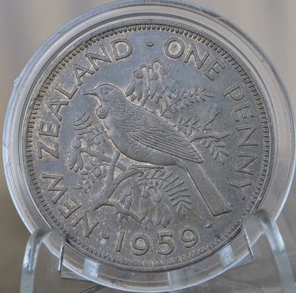 1940s-1960s New Zealand Pennies - Choose by Date - Great Condition / Detail - King George - Collectible New Zealand Coins - Great Design