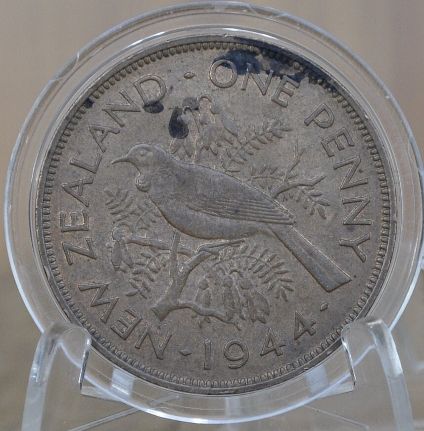 1940s-1960s New Zealand Pennies - Choose by Date - Great Condition / Detail - King George - Collectible New Zealand Coins - Great Design