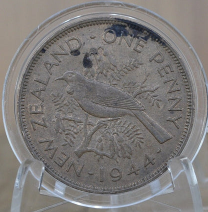 1940s-1960s New Zealand Pennies - Choose by Date - Great Condition / Detail - King George - Collectible New Zealand Coins - Great Design