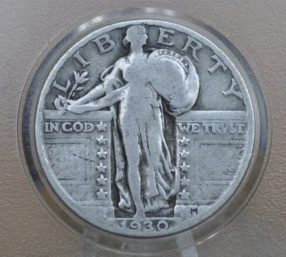 1930 Standing Liberty Silver Quarter - Choose by Grade - Philadelphia Mint - 1930 P Liberty Standing Quarter - 1930 Quarter Silver