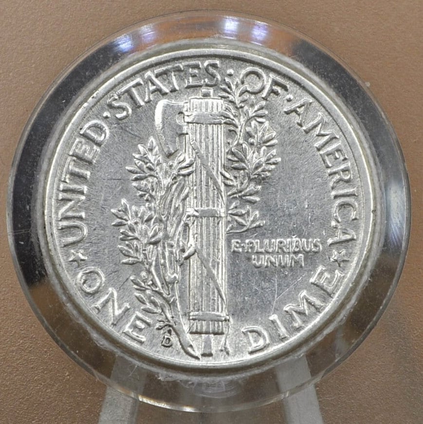 1945 Mercury Silver Dimes, P,D,S - Choose by Mint & Grade - 1945 D Winged Liberty Head Silver Dime 1945 S Dime 1945