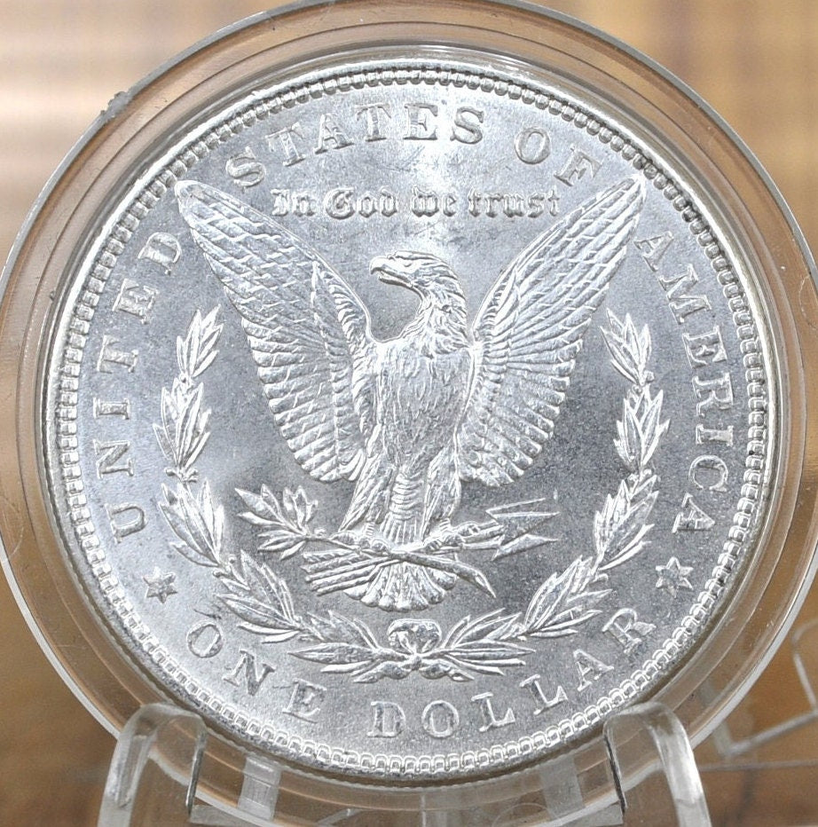 1886 Morgan Silver Dollar - MS60/BU (Uncirculated) Condition - 1886 P Morgan Dollar - 1886P Silver Dollar - No Mint Mark - High Grade