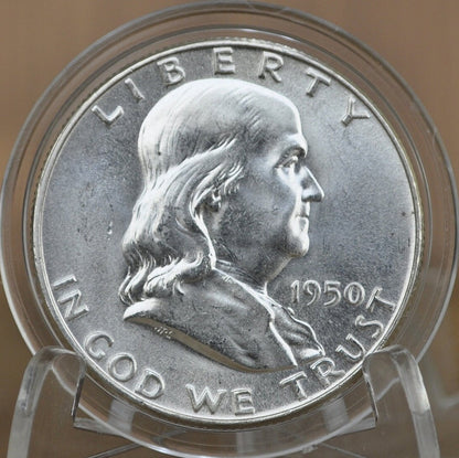 1950 Franklin Half Dollar- P&D Mints, Choose By Grade And Mint - 1950P Silver Half Dollar 1950 D - Ben Franklin Half Dollar 1950 P