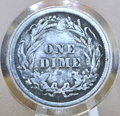 1908 Barber Silver Dime - Choose by Mint & Grade / Condition - 1908 S Barber Dime - 1908 US One Dime
