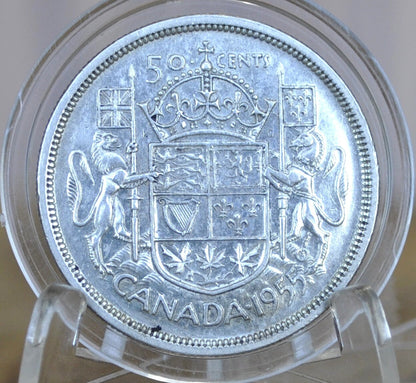 1940-1958 Canadian Silver Half Dollars - XF-AU (Extremely Fine to About Unc.) - 80% Silver - 50 Cent Silver Canada Fifty Cents Canadian