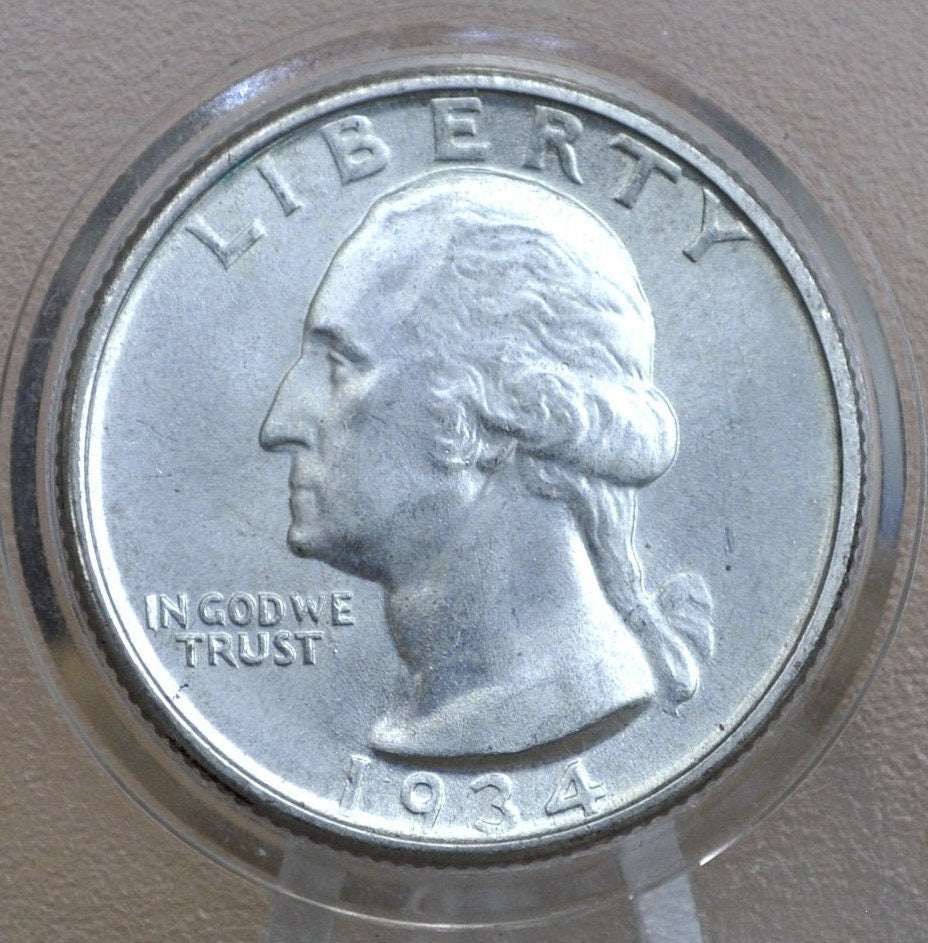 1934 Washington Silver Quarter - Choose by Grade - 1934 P Washington Quarter 1934 Silver Quarter 1934