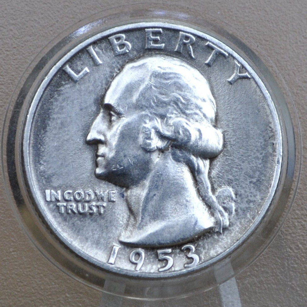 1953 S Washington Quarter - 1953 Washington Quarter - 1953 S Silver Quarter - 1953 Washington Silver Quarter - San Francisco Mint