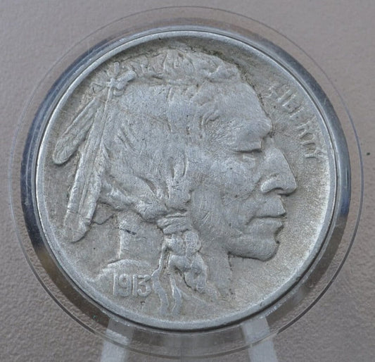 1913 Buffalo Nickel Type 2 - Choose by Grade - First Year Made - Indian Head Nickel 1913 Nickel Type Two