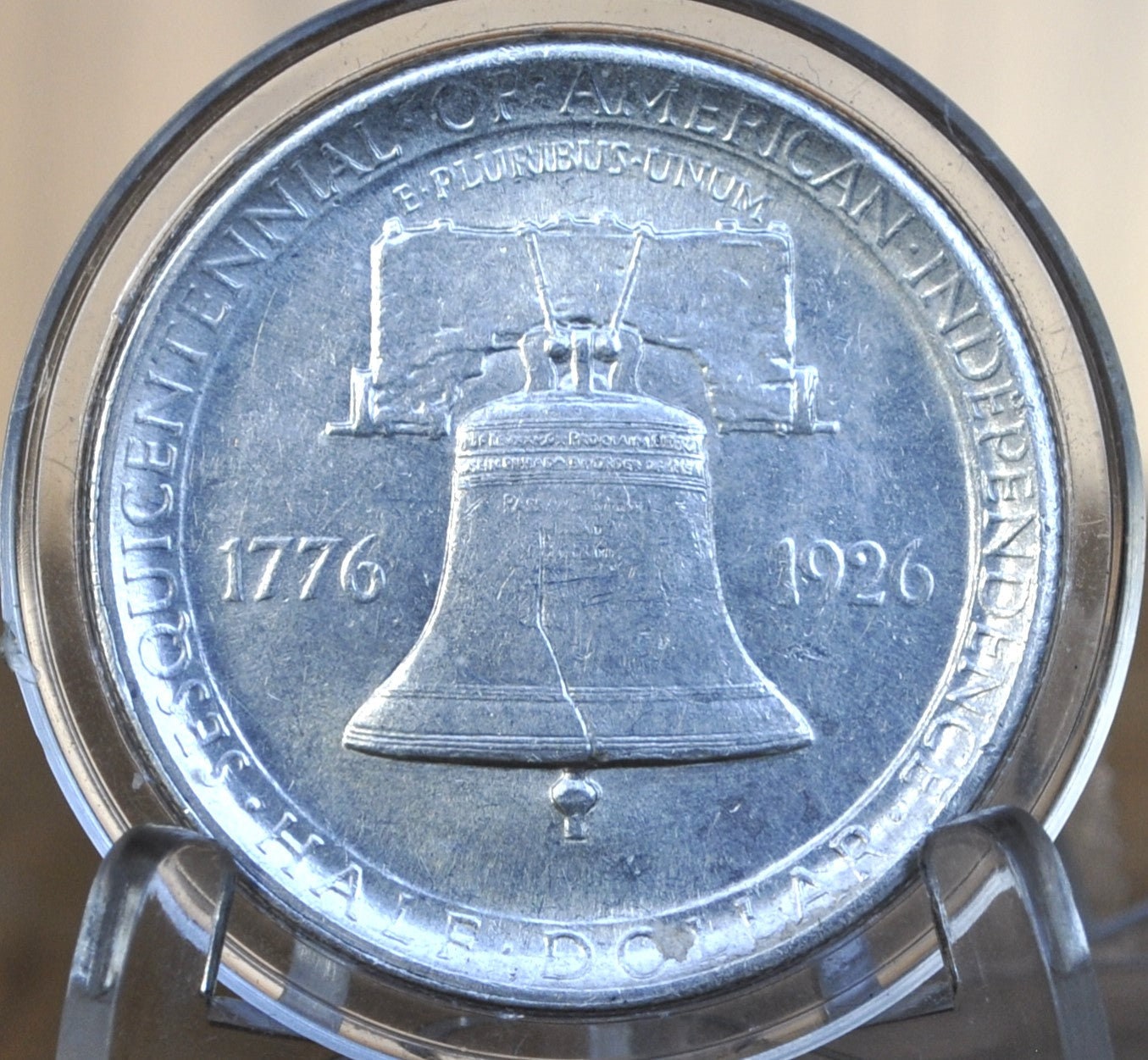 1926 Sesquicentennial American Independence Silver Commemorative Half Dollar - AU58 (About Uncirculated) 1926 American Independence Half Dol