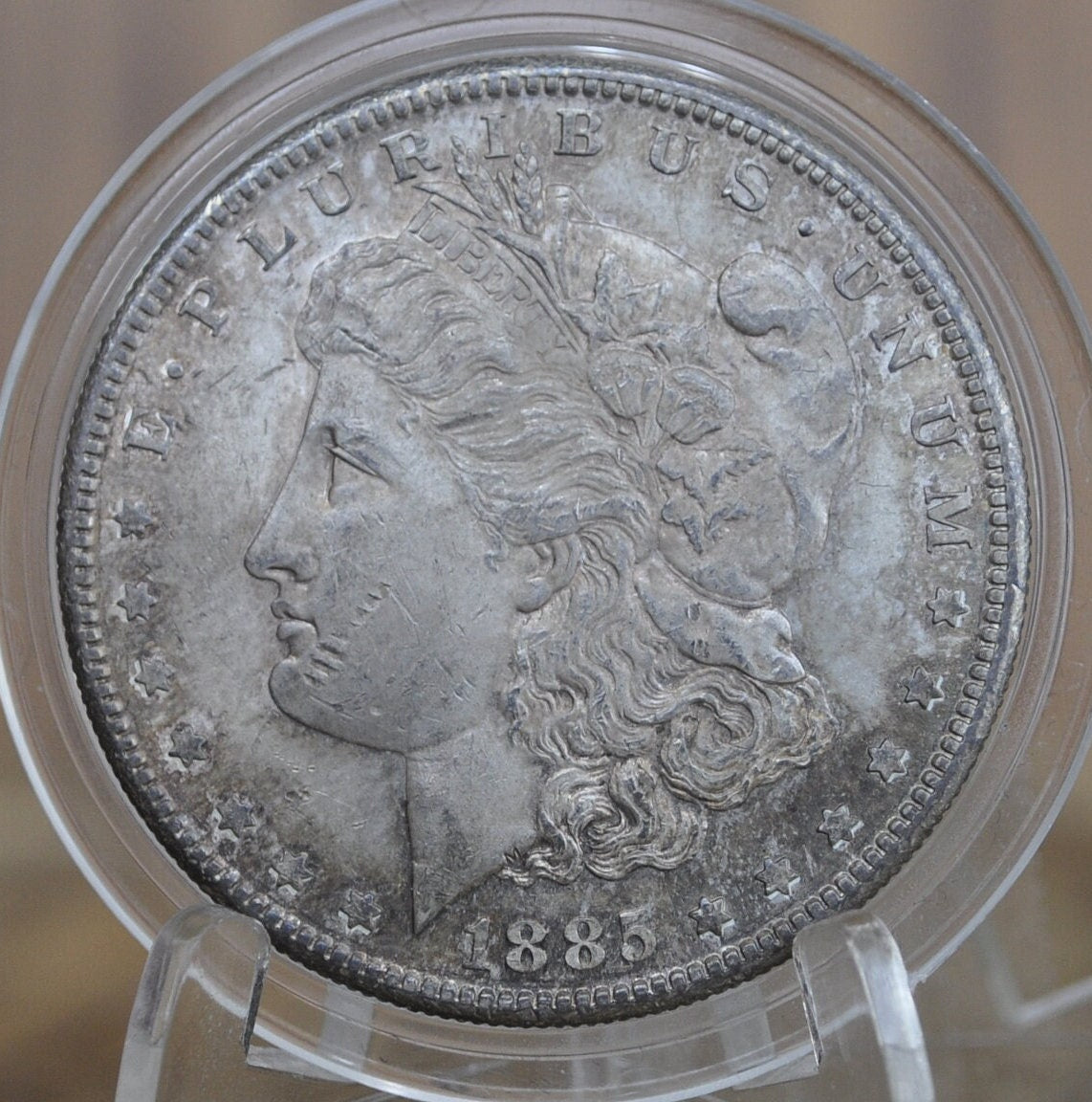 1885-S Morgan Silver Dollar - MS61 (Uncirculated) Grade / Condition, Toned - 1885 S Morgan Dollar Silver Dollar 1885S - Low Mintage Date