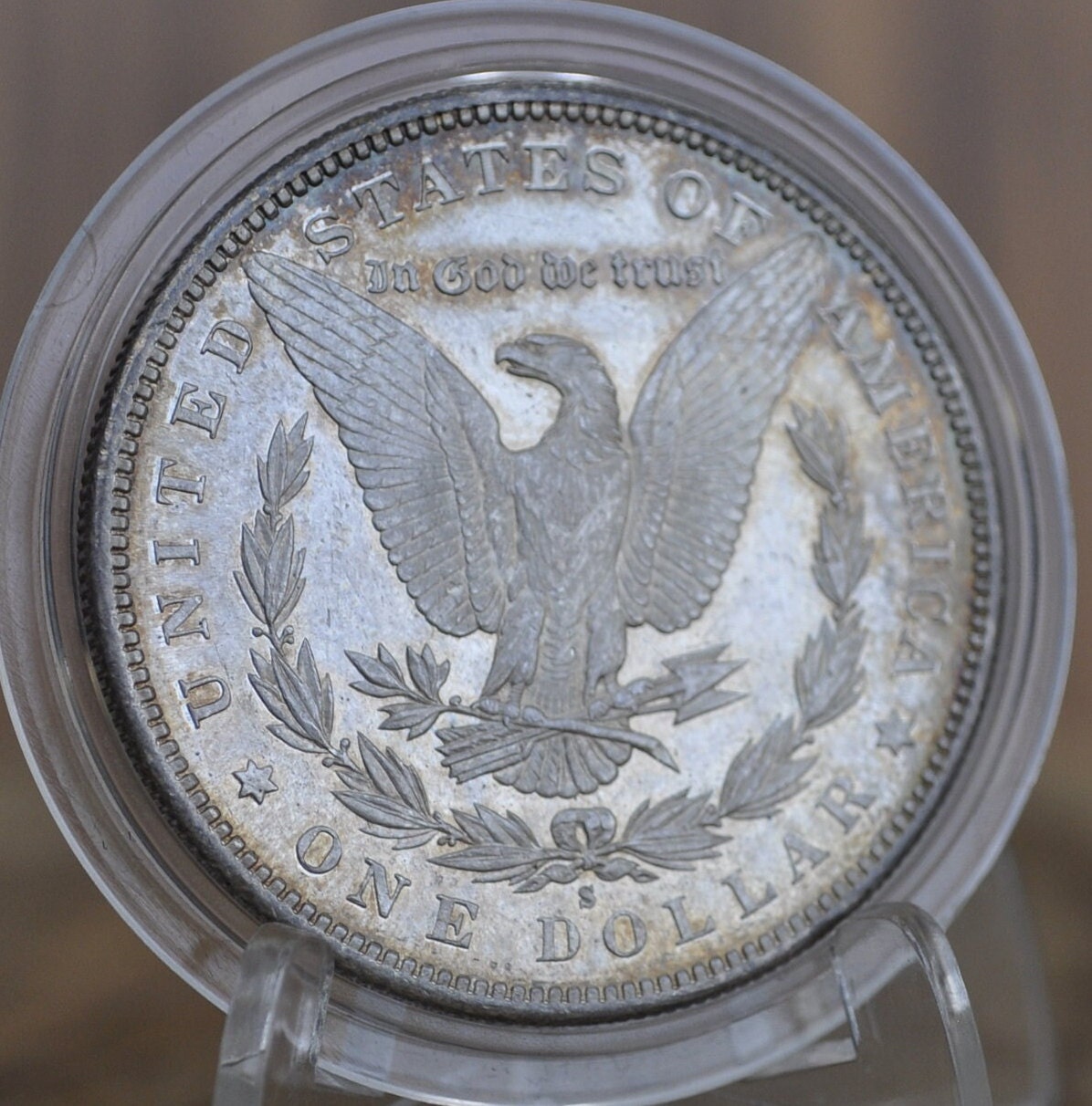 1885-S Morgan Silver Dollar - MS61 (Uncirculated) Grade / Condition, Toned - 1885 S Morgan Dollar Silver Dollar 1885S - Low Mintage Date