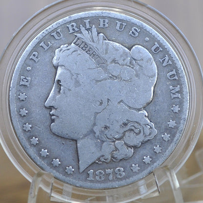 1878 Morgan Silver Dollar - Seven Feathers - Choose by Grade - 1878 Seven Feathers - 7 Feather Design 1878 P Morgan Silver