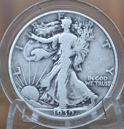 1939-S Walking Liberty Silver Half Dollar - Choose by Grade / Condition - San Francisco Mint- 1939S Half Dollar 1939 S Silver Wlh 1939 S