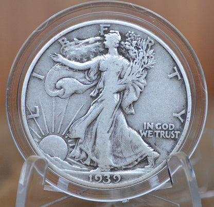 1939-S Walking Liberty Silver Half Dollar - Choose by Grade / Condition - San Francisco Mint- 1939S Half Dollar 1939 S Silver Wlh 1939 S
