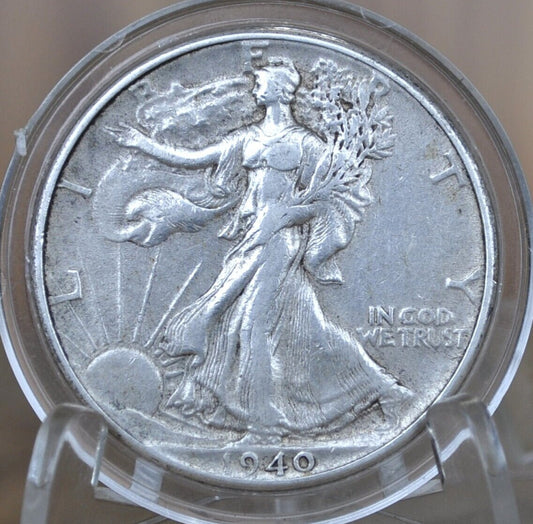 1940-S Walking Liberty Silver Half Dollar - Choose by Grade / Condition - Philadelphia Mint - 1940 S, 1940 P Liberty Walking