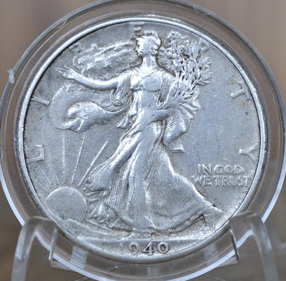 1940-S Walking Liberty Silver Half Dollar - Choose by Grade / Condition - Philadelphia Mint - 1940 S, 1940 P Liberty Walking