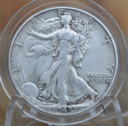 1945-S Walking Liberty Silver Half Dollar - Choose by Grade - San Francisco Mint - WWII Era - 1945S Half Dollar / 1945 S