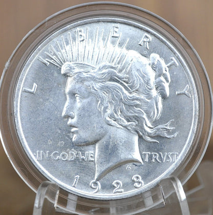1923 Peace Silver Dollar - AU (About Uncirculated) Grade / Condition - Philadelphia Mint - Silver Dollar - 1923 P Peace Dollar Silver