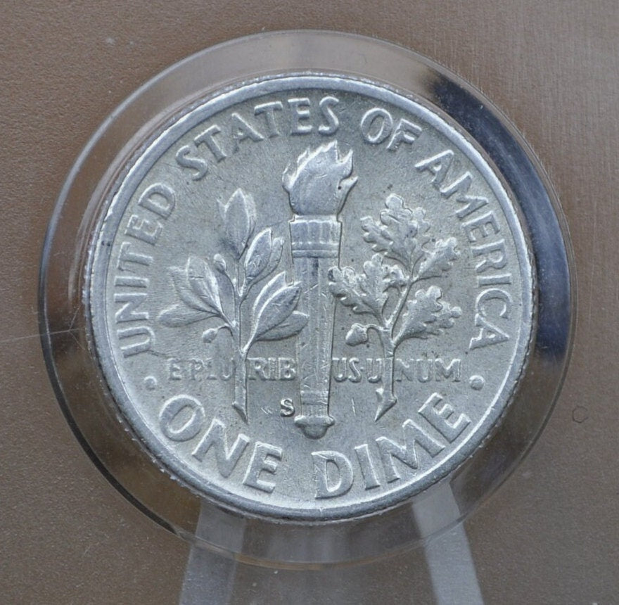 1954 PDS Roosevelt Silver Dimes - Choose Mint and Grade - Roosevelt Dime 1954 P, 1954 D Dime, 1954 S Dime - Circulated & Uncirculated Dimes