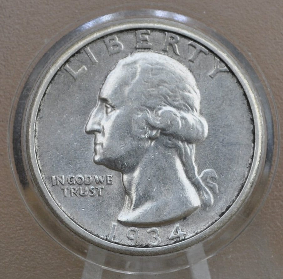 1934 Washington Silver Quarter - Choose by Grade - 1934 P Washington Quarter 1934 Silver Quarter 1934