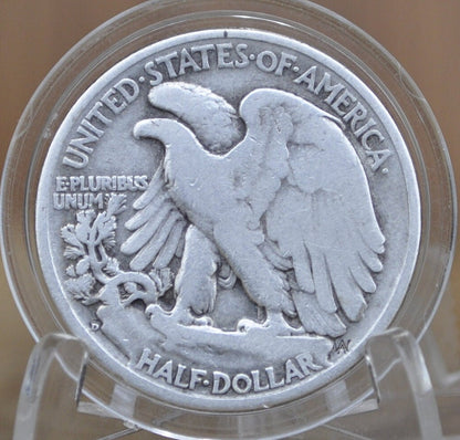 1937-D Walking Liberty Silver Half Dollar - Choose by Grade - Denver Mint - 1937D Half Dollar / 1937 D Half Dollar, Better Date