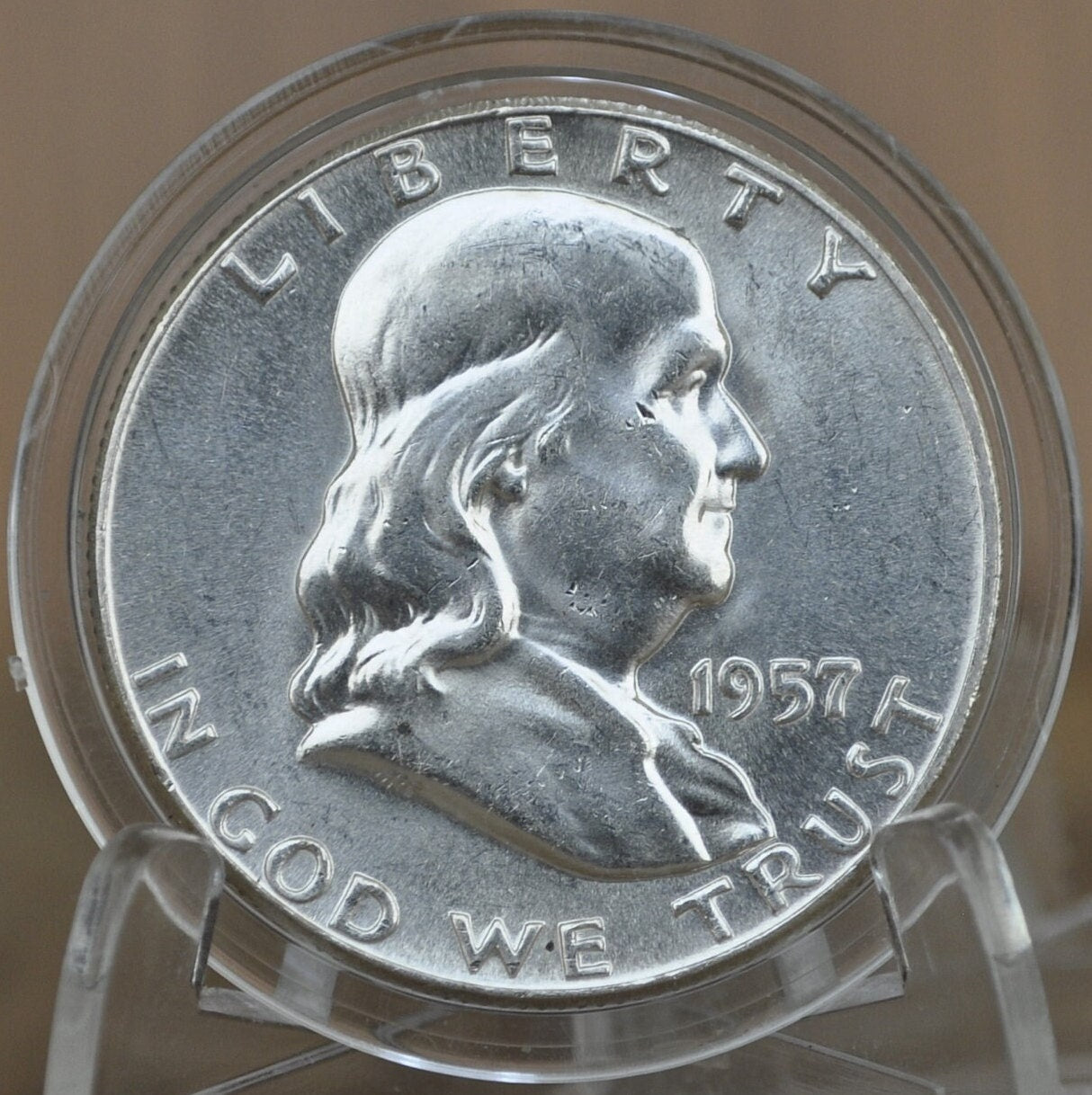 1957 P&D Franklin Half Dollar - Xf-Bu (Extremely Fine To Uncirculated) Choose By Grade - Half Dollar 1957 D Franklin Half Dollar 1957 P