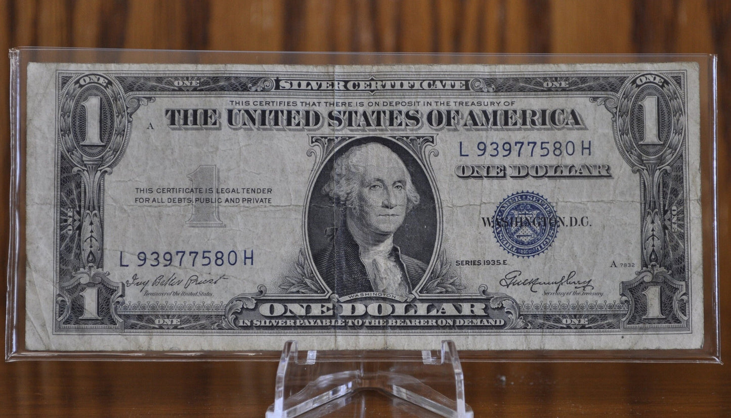 1935 Silver Certificates Blue Seal - Choose by Grade - 1935 Series Blue Seal Silver Cert 1935 - Fr#1607 - Fr#1618