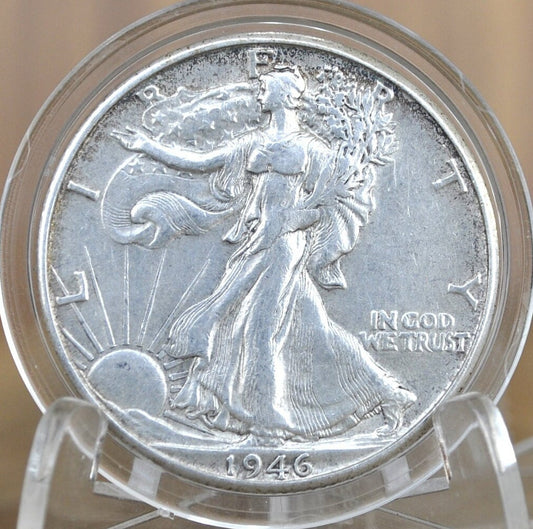 1946-D Walking Liberty Silver Half Dollar - Choose by Grade - Denver Mint - WWII Era Coin - 1946D / 1946 D WLH