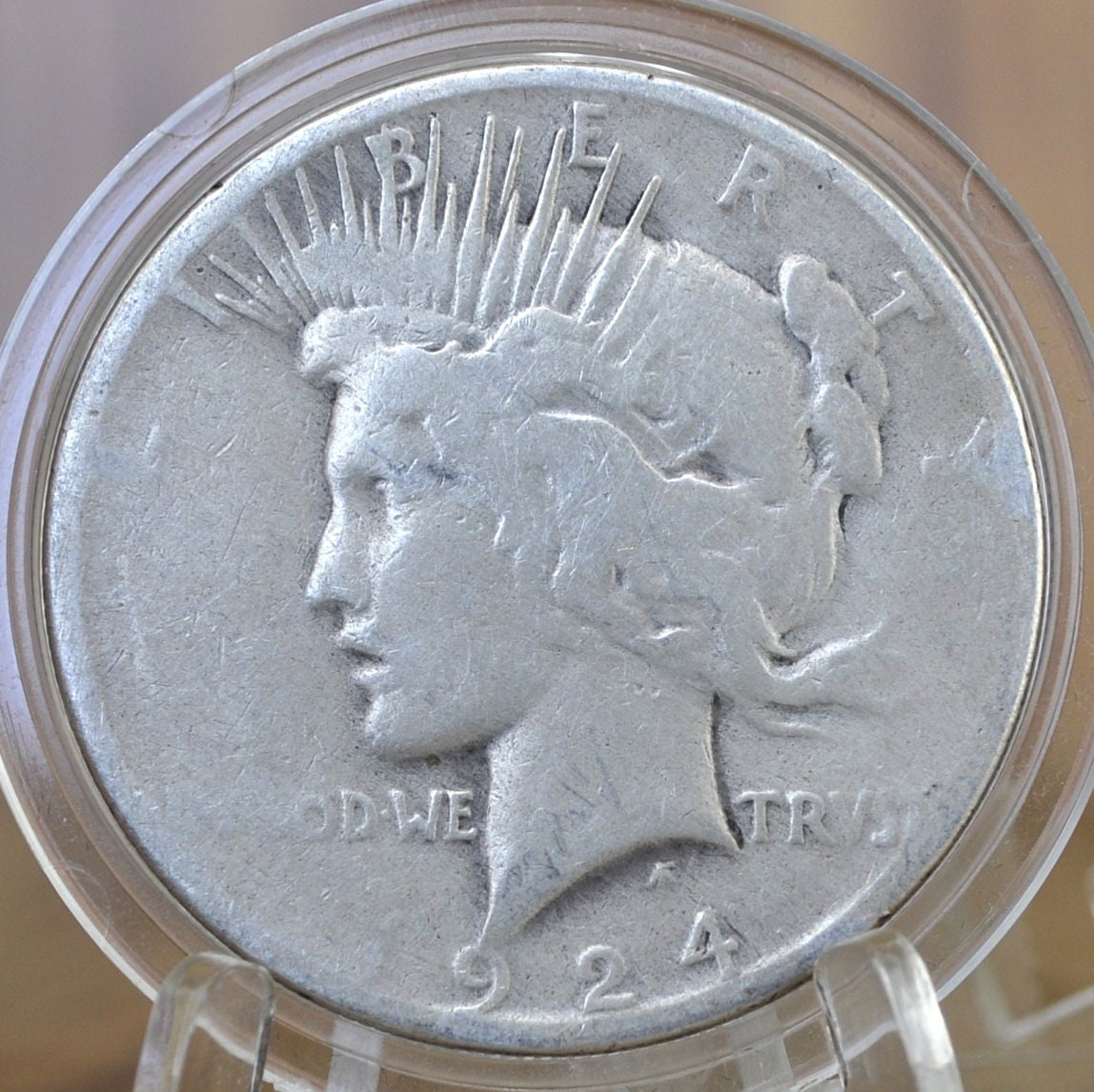 1924-S Peace Silver Dollar - Choose by Grade - 1924 S Silver Dollar - Lower Mintage - 1924S Silver Dollar Peace -San Francisco Mint
