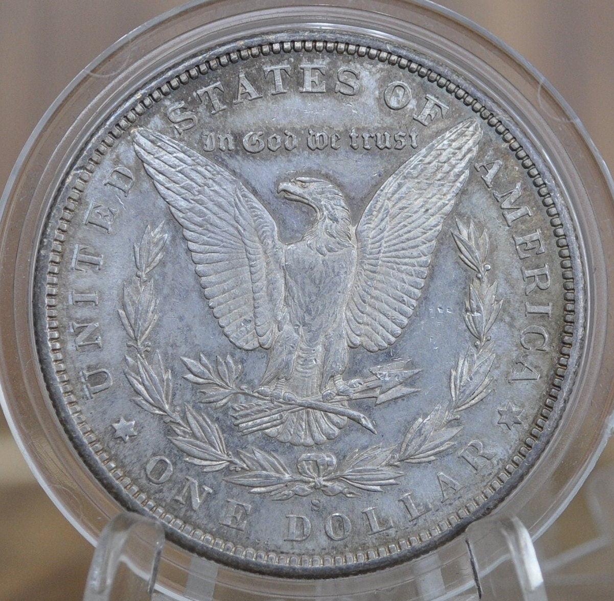 1885-S Morgan Silver Dollar - MS61 (Uncirculated) Grade / Condition, Toned - 1885 S Morgan Dollar Silver Dollar 1885S - Low Mintage Date
