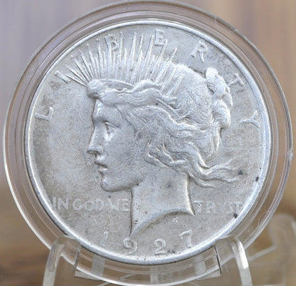 1927-D Peace Silver Dollar - Choose by Grade - Denver Mint - 1927 D Silver Dollar 1927D Peace Dollar Key Date