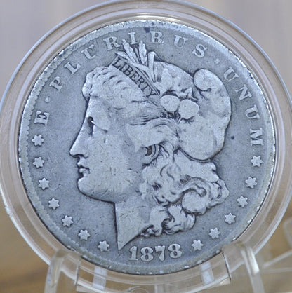 1878 Morgan Silver Dollar - Seven Feathers - Choose by Grade - 1878 Seven Feathers - 7 Feather Design 1878 P Morgan Silver