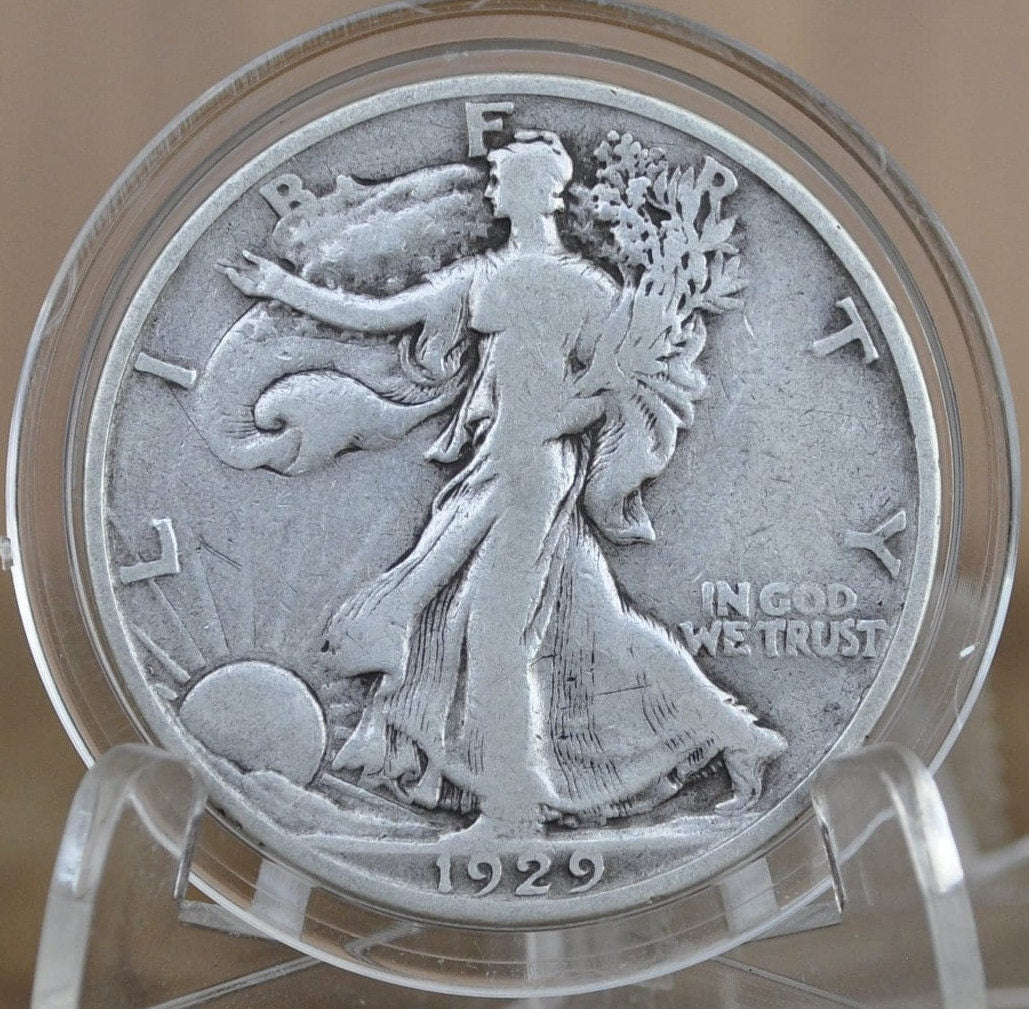 1929-S Walking Liberty Silver Half Dollar - 1929S Half Dollar / 1929 S Wlh - Better Date