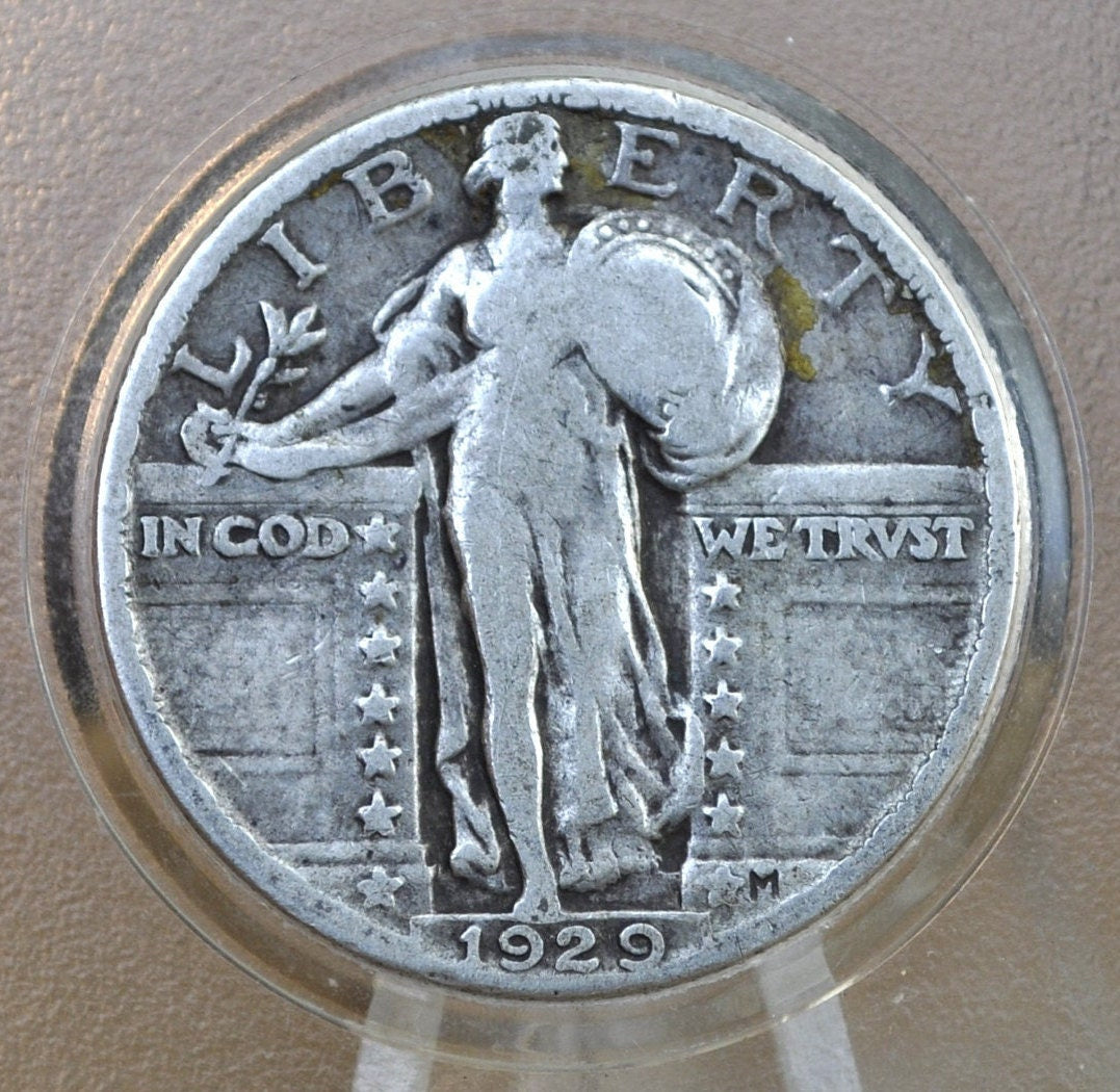 1929 Standing Liberty Silver Quarter - G (Good to Very Fine), Choose by Grade - Silver Quarter - 1929P Liberty Standing Quarter